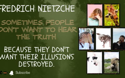 Fredrich Nietzche – Sometimes people don’t want to hear the truth because they don’t want their illusions destroyed