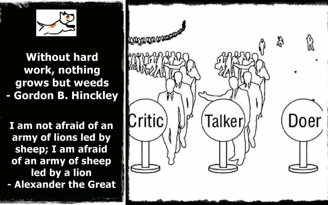 Words are cheap, if you can’t back them up with action